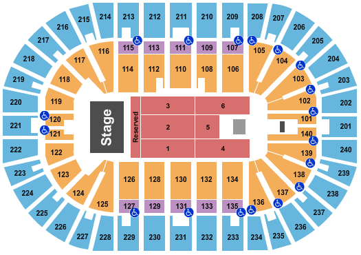 Heritage Bank Center Journey Seating Chart